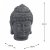 Solstice Sculptures Buddha Head 42cm in Charcoal Effect