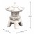 Solstice Sculptures Pagoda Low 40cm in Antique Stone Effect