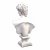Solstice Sculptures David Bust 59cm in White Stone Effect