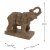 Elur Carved Wood Effect Book Ends Elephant 23cm