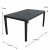 Trabella Salerno Rectangular Table - Anthracite