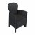 Trabella Roma Square Table with 4 Sicily Chairs - Anthracite