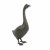 Solstice Sculptures Goose Tall 66cm in Dark Verdigris