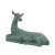 Solstice Sculptures Deer Lying Large - Gold Verdigris