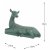 Solstice Sculptures Deer Lying Large 36cm in Gold Verdigris