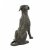 Solstice Sculptures Dog 56cm in Dark Verdigris