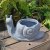 Solstice Sculptures Snail Planter 24cm in Blue Iron Effect