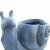 Solstice Sculptures Snail Planter 24cm in Blue Iron Effect