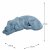 Solstice Sculptures Dog Lying 15cm in Blue Iron Effect