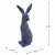 Solstice Sculptures Hare Sitting 61cm in Blue Iron Effect