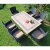 Byron Manor Charleston Dining Table w/6 Stockholm Black Chairs