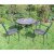 Exclusive Garden Villena 91cm Patio Table with 4 Malaga Chairs