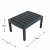 Trabella Venice Coffee Table & Chairs Set - Anthracite