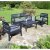 Trabella Venice Coffee Table & Sofa Set - Anthracite