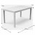 Trabella Roma Rectangular Table with 4 Roma Bench Seats - White