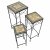 Summer Terrace Brava Square Plant Stand (Set of 3) - Tall