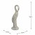 Solstice Sculptures Egret Low 58cm -Weathered Light Stone Effect