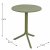 Nardi Step Table with Set of 2 Bistrot Chairs - Olive