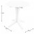 Trabella Levante Dining Table with Set of 2 Eolo Chairs - White