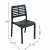 Trabella Ponente Dining Table with 4 Mistral Chairs -Anthracite