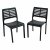 Trabella Levante Dining Table with 2 Mistral Chairs -Anthracite