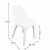 Trabella Ponente Dining Table with Set of 4 Eolo Chairs - White