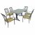 Byron Manor Burlington Dining Table with Set of 6 Ascot Chairs