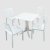 Trabella Ponente Dining Table with 4 Mistral Chairs - White