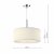 Dar Zaragoza 3 Light Pendant Cream 60cm