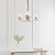 Endon Columbia brass 3lt Pendant