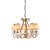 Endon Oksana antique brass 5lt Pendant