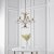 Endon Penn brushed brass 6lt Pendant