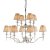 Endon Stanford nickel 12lt Pendant