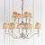 Endon Stanford nickel 12lt Pendant