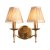 Endon Stanford antique brass 2lt Wall