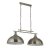 Searchlight Fusion 2 Light Ceiling Bar, Satin Silver, Ss Shades