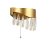 Searchlight Jewel Led Wall Light, Gold With Crystal