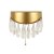Searchlight Jewel Led Wall Light, Gold With Crystal