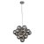 Searchlight Berry 17Lt Pendant, Chrome With Smoked Glass