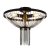 Searchlight Baguette 3 Light Ceiling Light, Black With Satin Brass