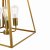 Academy 4 Light Lantern Natural Brass