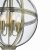 Vanessa 5 Light Lantern Antique Brass Glass