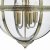 Vanessa 5 Light Lantern Antique Brass Glass