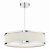 Alvaro 3 Light Single Pendant Polished Chrome Ivory