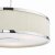 Alvaro 3 Light Single Pendant Polished Chrome Ivory