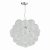 Bubbles 6 Light Pendant Polished Chrome Frosted Glass