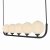 Cradle 5 Light Bar Pendant Matt With Opal Glass