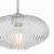 Edmond 1 Light Single Pendant Polished Chrome Ribbed Glass