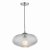 Edmond 1 Light Single Pendant Polished Chrome Ribbed Glass