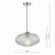 Edmond 1 Light Single Pendant Polished Chrome Ribbed Glass